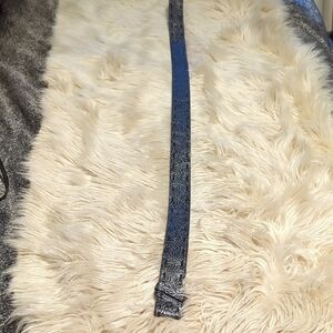 *New Without Tags* Black Patterned Western Belt Approx 39"-40" Long